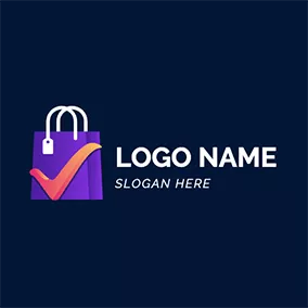 购物 Logo Bag Shopping Check Wholesale logo design