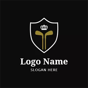 腕のロゴ Ball Arm and Badge logo design
