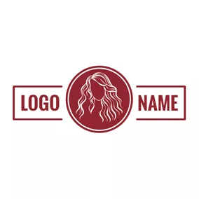 Lady Logo Banner and Stylish Hairstyle logo design