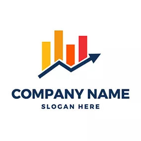 Finance Logo Bar and Line Graph logo design