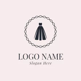 假期 & 節日Logo Beautiful Black Dress logo design
