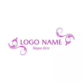 美しいロゴ Beautiful Decoration and Name logo design