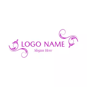 Logótipo De Curva Beautiful Decoration and Name logo design