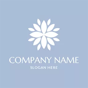 香水ロゴ Beautiful Flower and Perfume logo design