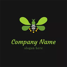 Insect Logo Beautiful Flying Firefly logo design