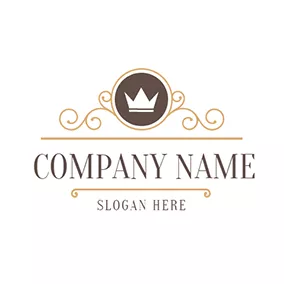 Beauty Logo Beauty Mirror and White Crown logo design