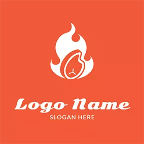 Logótipo Fogo Beef and Fire logo design