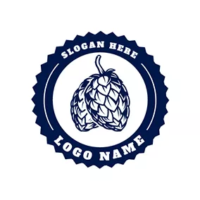 ビールのロゴ Beer Hop logo design