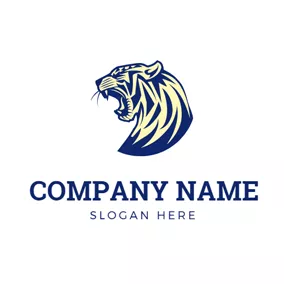 Avatar Logo Bellow Tiger Head logo design