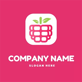 Berry Logo Berry In Square logo design