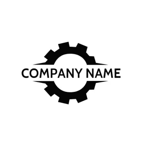 Mechanical Engineering Logo Big Gear and Mechanic logo design