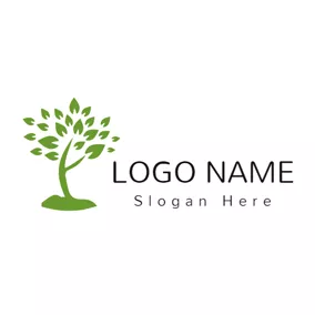 リサイクルのロゴ Big Lush Tree logo design