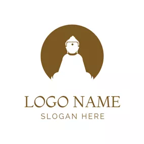 Logótipo Chinês Big White Buddha logo design