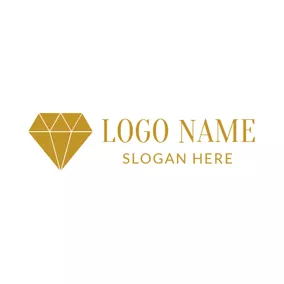 Verlobung Logo Big Yellow Diamond logo design