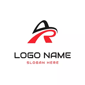 Logótipo De Curva Bight and Abstract Letter A R logo design