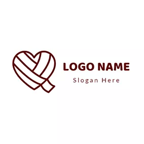 治癒 Logo Bind Up Heart Bandage Healing logo design