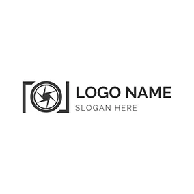 Filming Logo Black Abstract Camera Icon logo design