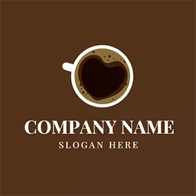 Caffeine Logo Black and Chocolate Coffee logo design