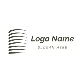 Develop Logo Black and White Hierarchical Architecture logo design