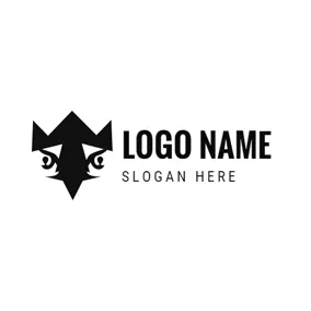Hit Logo Black and White Tribe Totem logo design