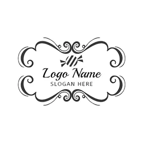 Logótipo Doces Black Badge and White Candy logo design