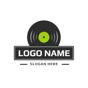 Frequency Logo Black Banner and Vinyl logo design