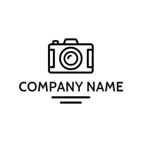 Logotipo Casual Black Camera Photography logo design