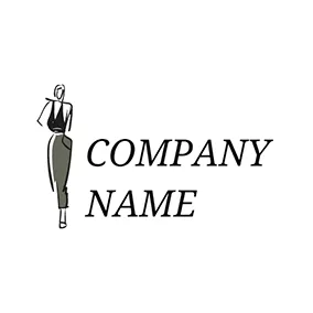 Boutique Logo Black Clothing and Skirt logo design