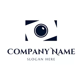 Camcorder Logo Black Frame and Camera logo design