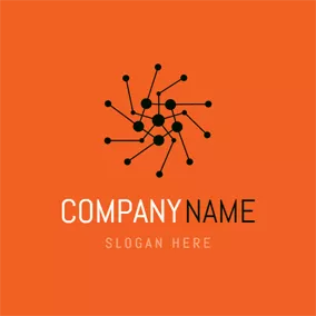 Company & Organization Logo Black Line and Combined Hexagon logo design