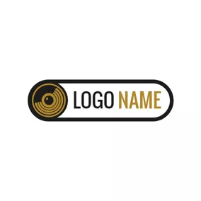 Unterhaltung Logo Black Loud Speaker logo design