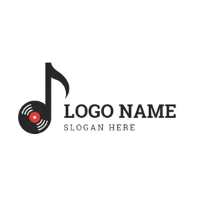 Dvd Logo Black Note and Vinyl logo design