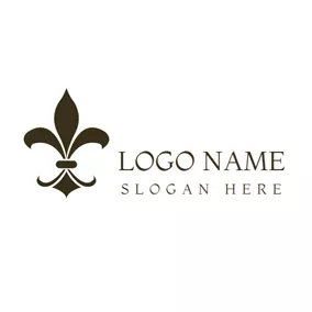 Decoration Logo Black Pattern and Fashion Brand logo design