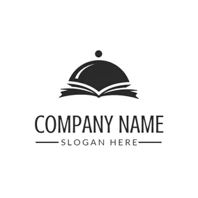 Cloche Logo Black Plate and Cooking Cover logo design