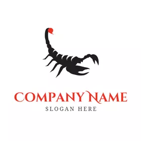 サソリロゴ Black Scorpion Icon logo design