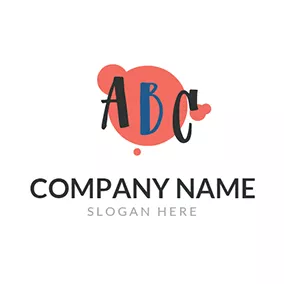 接続するロゴ Blue and Black English Letter logo design