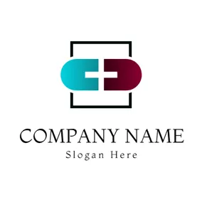 Help Logo Blue Capsule and White Cross logo design