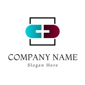 Medical & Pharmaceutical Logo Blue Capsule and White Cross logo design