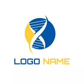 Global Logo Blue Circle and Chemistry logo design