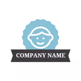 Logotipo Casual Blue Little Baby logo design