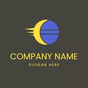 Eclipse Logo Blue Moon and Covered Sun logo design