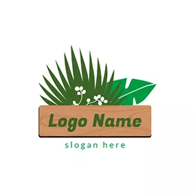 珊瑚logo Board and Grass Jungle Logo logo design