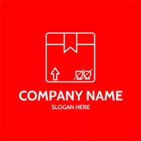 Shape Logo Box Glasses Arrow Fragile logo design