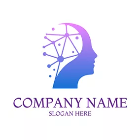 AI Logo Brain Structure Ai Informatica logo design