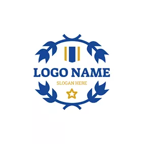 Design Logo Branch Star Flag Championship logo design