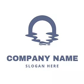 钢笔Logo Bridge Opening logo design