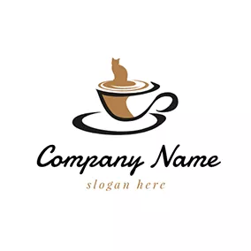 Brauen Logo Brown and Black Hot Coffee logo design