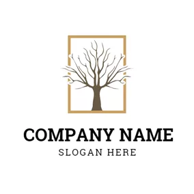 Shape Logo Brown and Chocolate Tree logo design