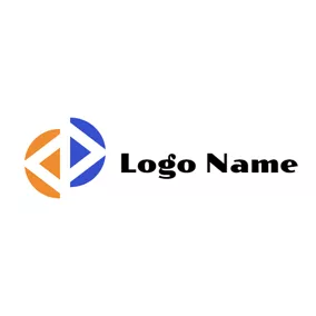 代码logo Brown and Red Code Icon logo design