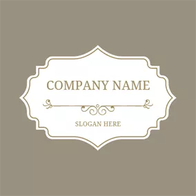 Best Logo Brown Decoration Badge logo design